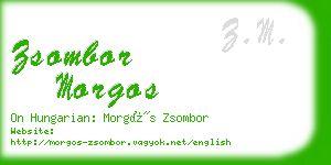 zsombor morgos business card